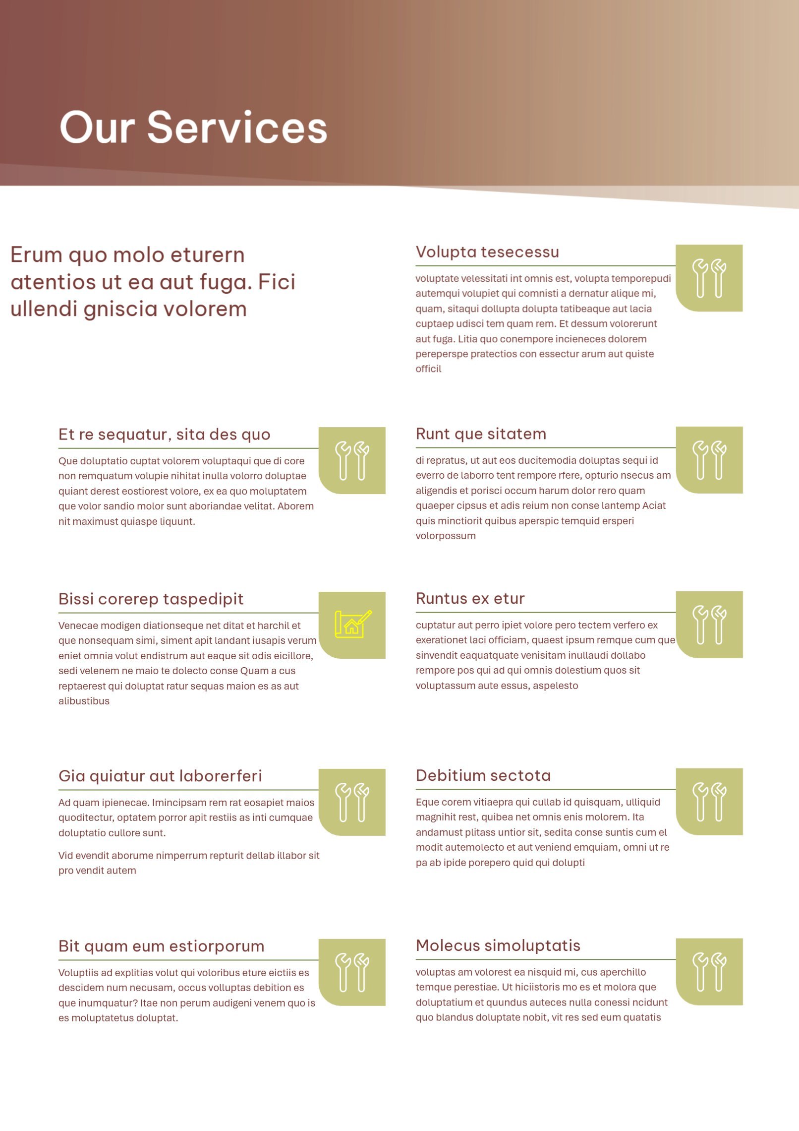 Page 3: Our Services